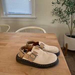 Doc marten Beige Suede Buckle Sandals